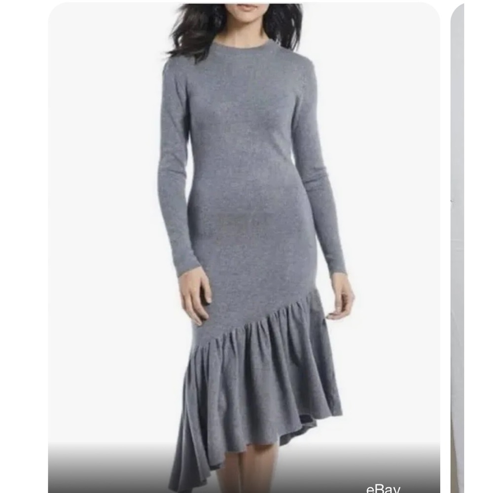 Gianna Bini Ladies Size XS Gray Asymmetrical Dress
